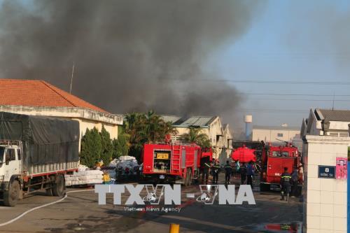 Vẫn chưa dập tắt vụ cháy tại Khu công nghiệp Biên Hòa 2, Đồng Nai