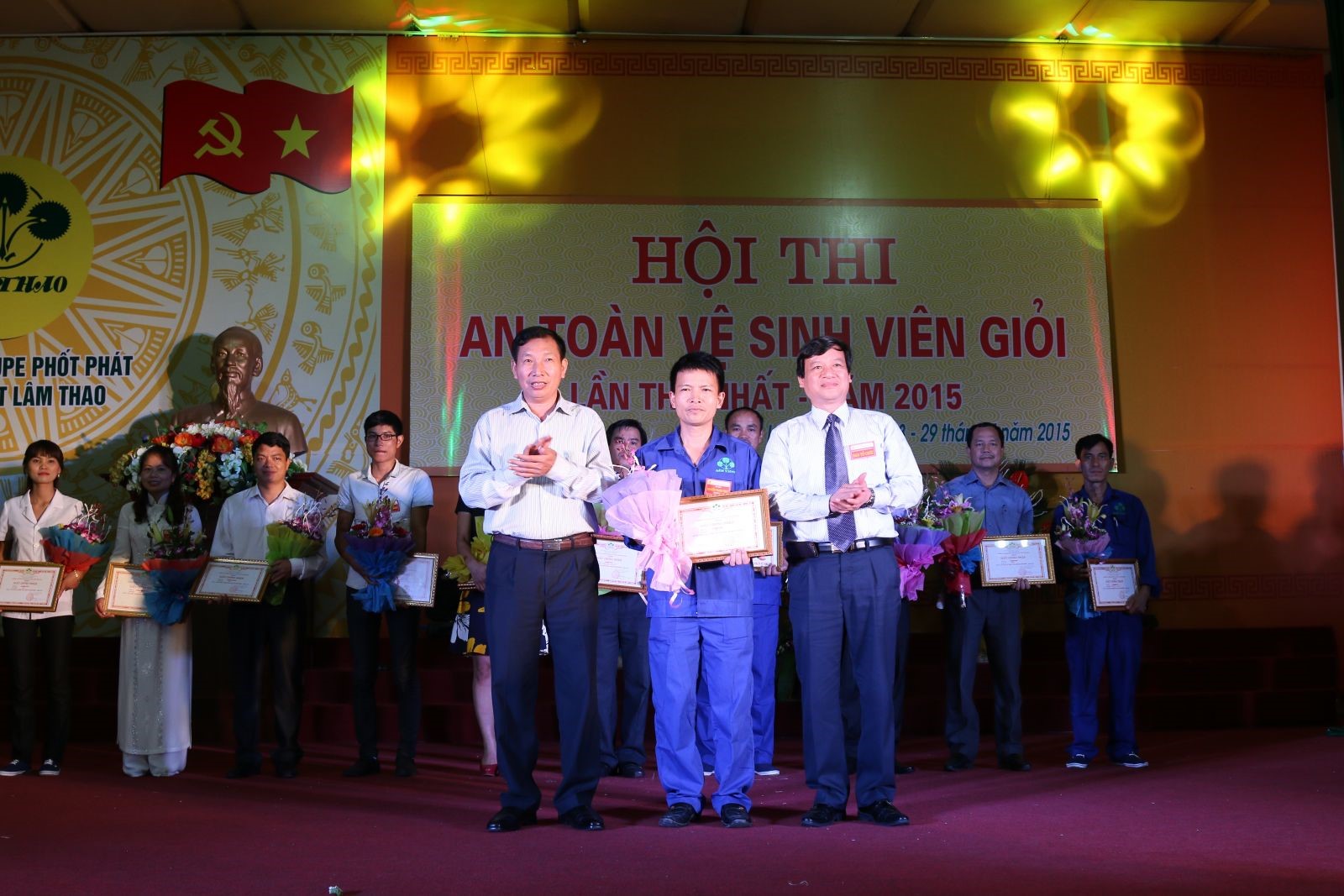 Công ty CP Supe phốt phát và hóa chất Lâm Thao: Tổ chức thành công Hội thi “An toàn viên vệ sinh viên giỏi” năm 2015
