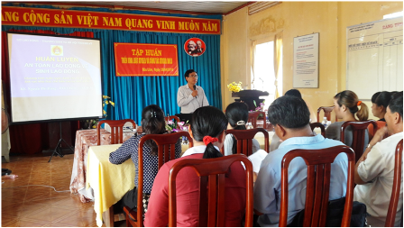 CĐ Ngành Nông nghiệp & PTNT tỉnh: Triển khai luật An toàn vệ sinh lao động và công tác vệ sinh an toàn lao động cho cán bộ công đoàn